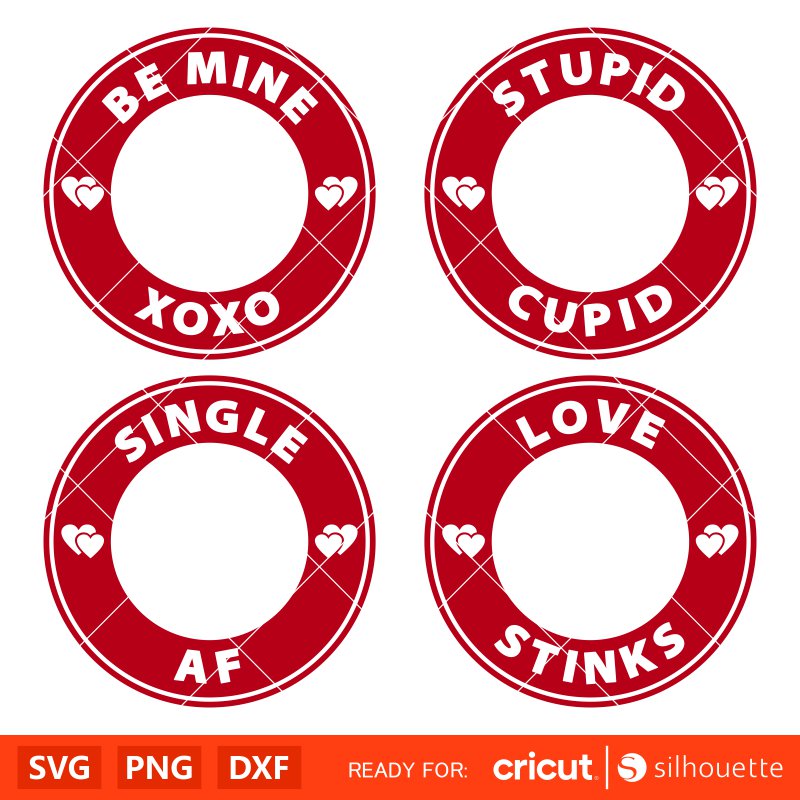 Valentine’s Starbucks Coffee Bundle Svg, Valentine’s Day Svg, Valentine Svg, Love Svg, Cricut, Silhouette Vector Cut File