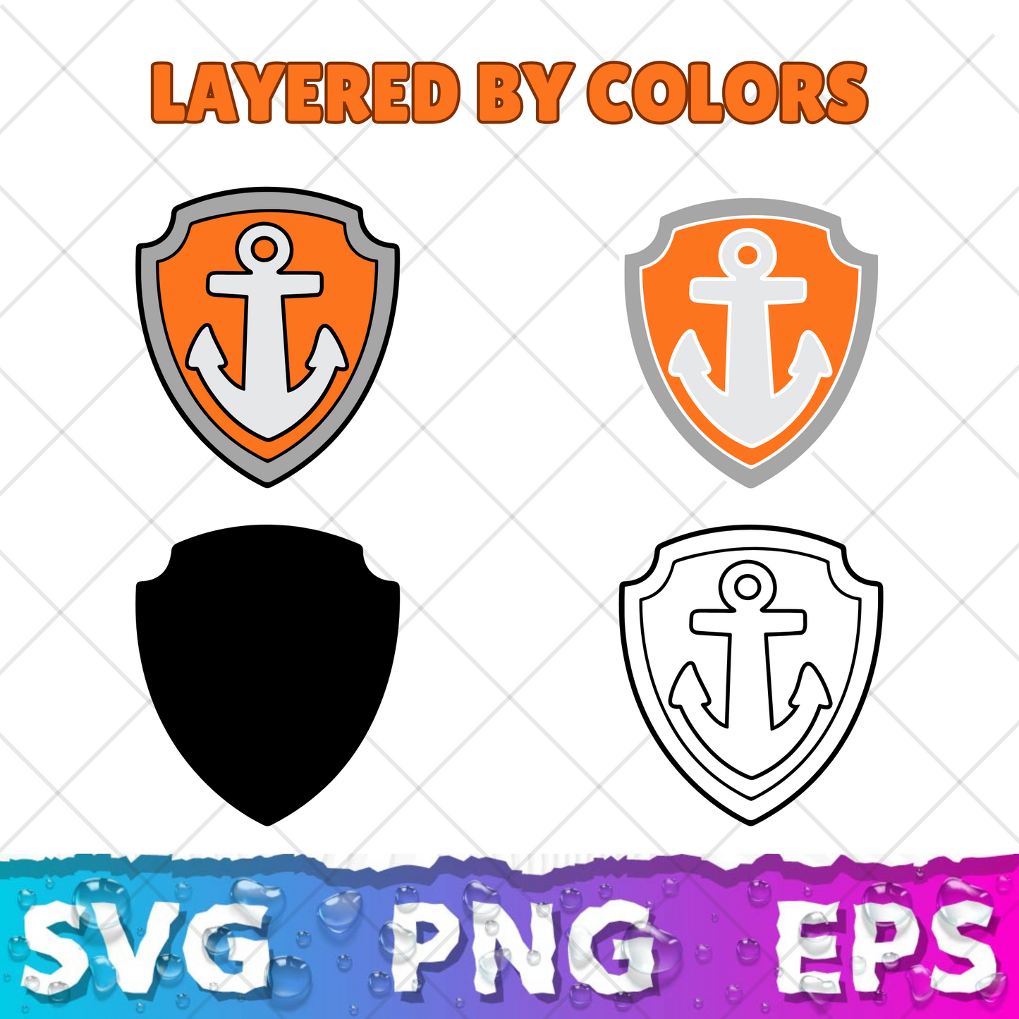 Zuma Paw Patrol Clipart Bundle, Pup Zuma SVG & PNG Files for Cricut / Silhouette