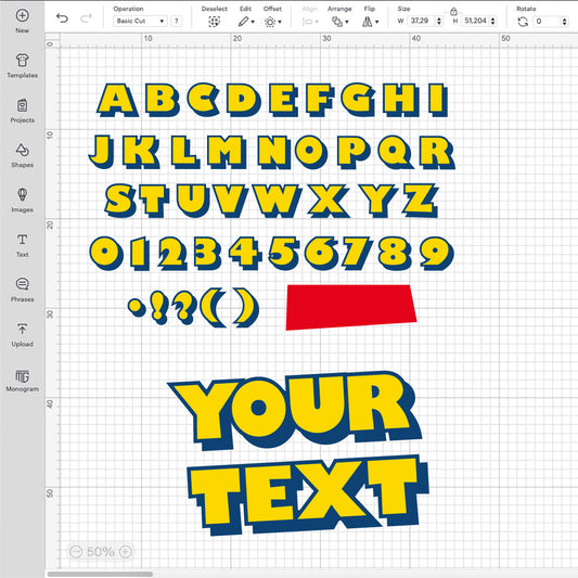 Alphabet Toy Story SVG, Toy Story Layered Font SVG, Cricut Numbers SVG