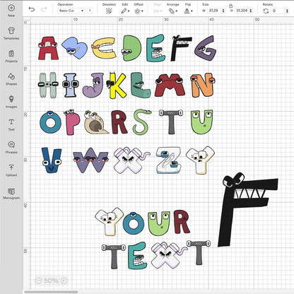 Alphabet Lore SVG, Lore Layered Font SVG, Cricut Numbers SVG
