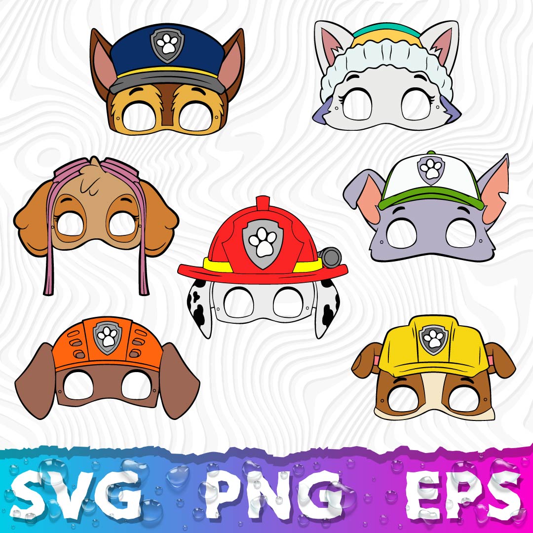 Paw Patrol Clipart Bundle, Paw Patrol SVG & PNG Files for Cricut / Silhouette
