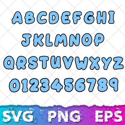 Bluey Clipart Bundle, 200 Bluey SVG & PNG Files for Cricut / Silhouette