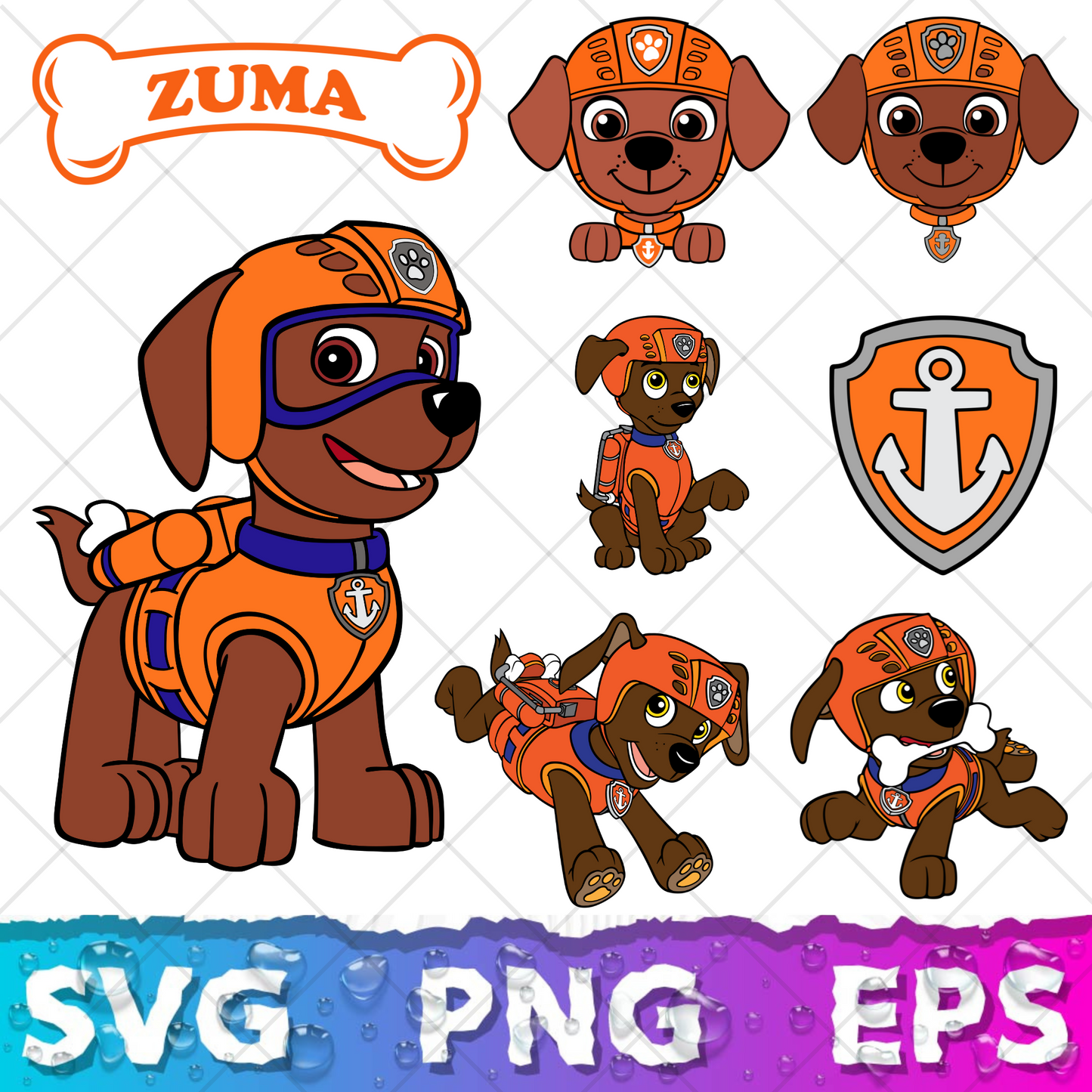 Paw Patrol Clipart Bundle, Paw Patrol SVG & PNG Files for Cricut / Silhouette