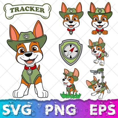Paw Patrol Clipart Bundle, Paw Patrol SVG & PNG Files for Cricut / Silhouette
