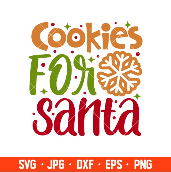 Cookies for Santa Svg, Santa Plate Svg, Merry Christmas Svg, Cricut, Silhouette Cut File