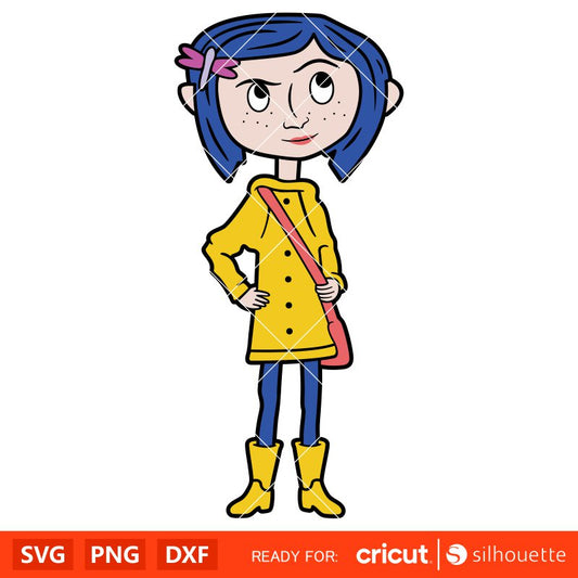 Coraline Svg, Coraline Button Eyes Svg, Halloween Svg, Horror Svg, Cricut, Silhouette Vector Cut File
