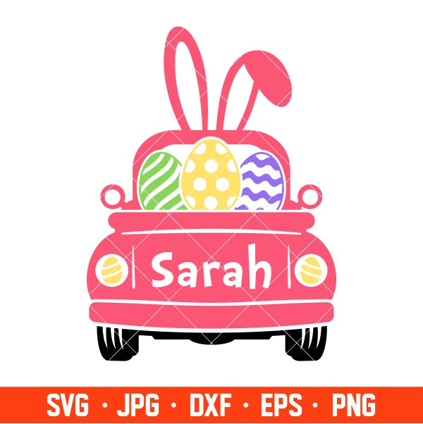 Happy Easter Truck Svg, Happy Easter Svg, Easter egg Svg, Spring Svg, Cricut, Silhouette Vector Cut File