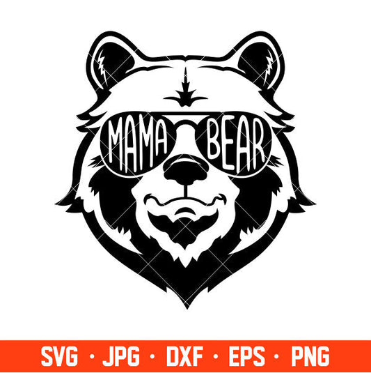 Mama Bear Svg, Mom Life Svg, Mother’s day Svg, Family Svg, Cricut, Silhouette Vector Cut File