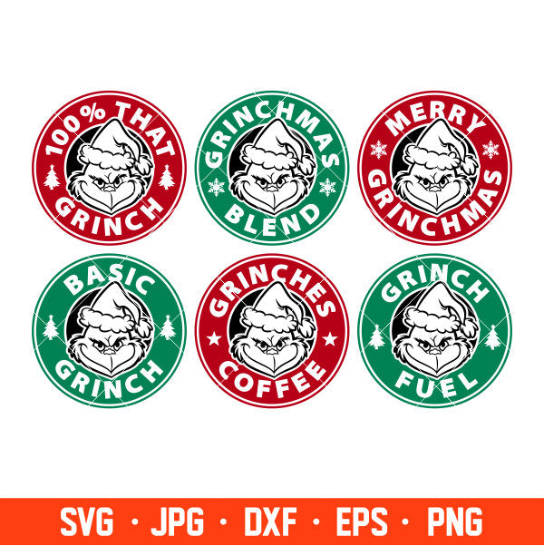 Merry Grinchmas Bundle Svg, Christmas Svg, Merry Christmas Svg, Cricut, Silhouette Vector Cut File