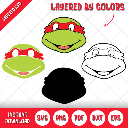 Ninja Turtles Clipart Bundle, Ninja Turtles SVG & PNG Files for Cricut / Silhouette