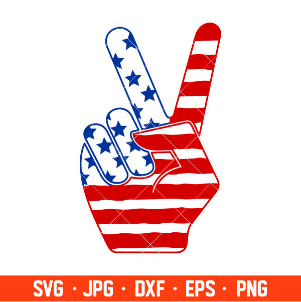 Peace Sign Svg, American Flag Peace Sign Svg, America Svg, Cricut, Silhouette Cut File