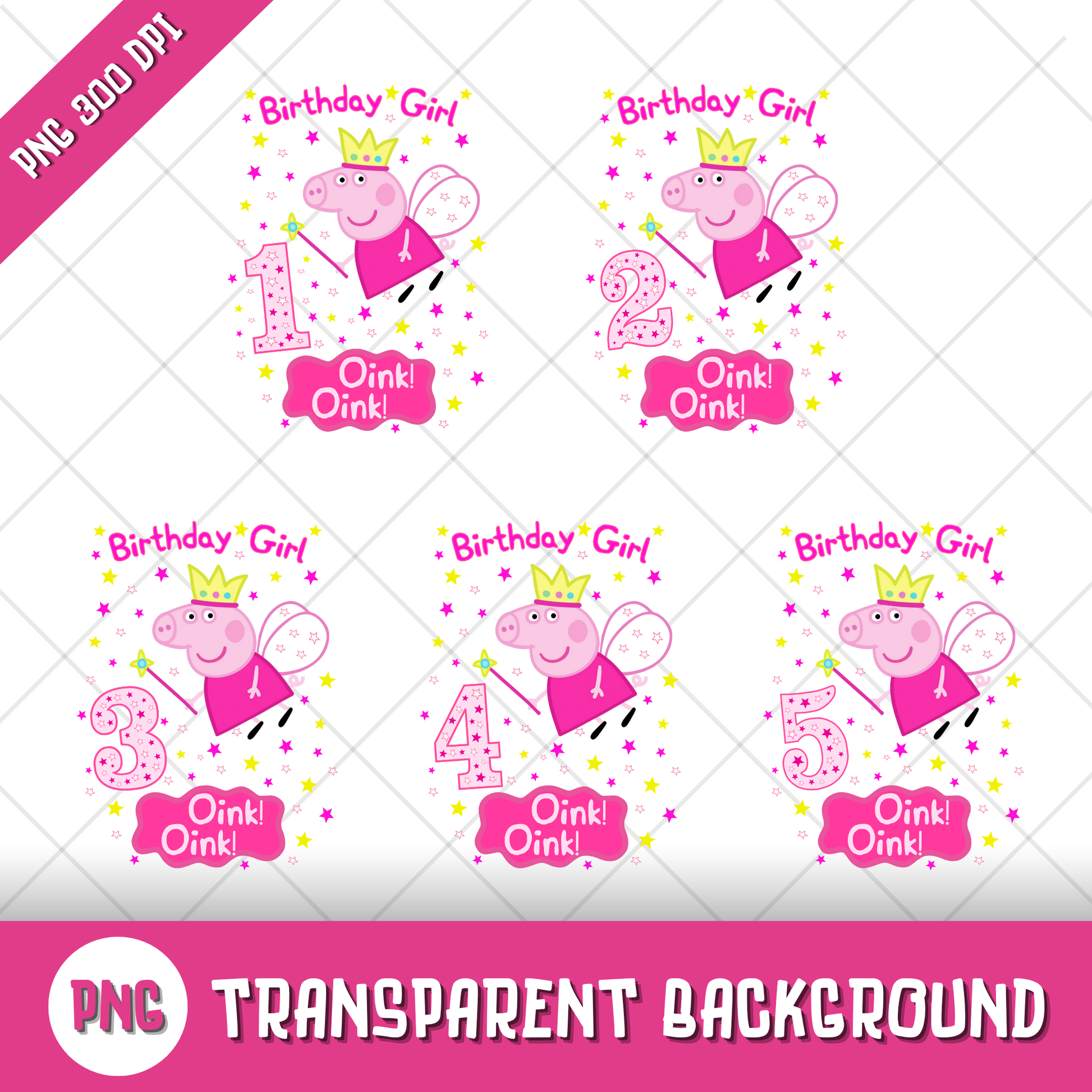 Peppa Pig Clipart Bundle, Peppa Pig SVG & PNG Files for Cricut  Silhouette